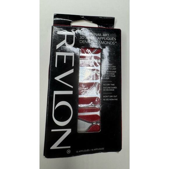 Revlon Nail Art 3D Jewel Appliqués 18 04 Zip It Red New Grunge Edgy New - Picture 1 of 3